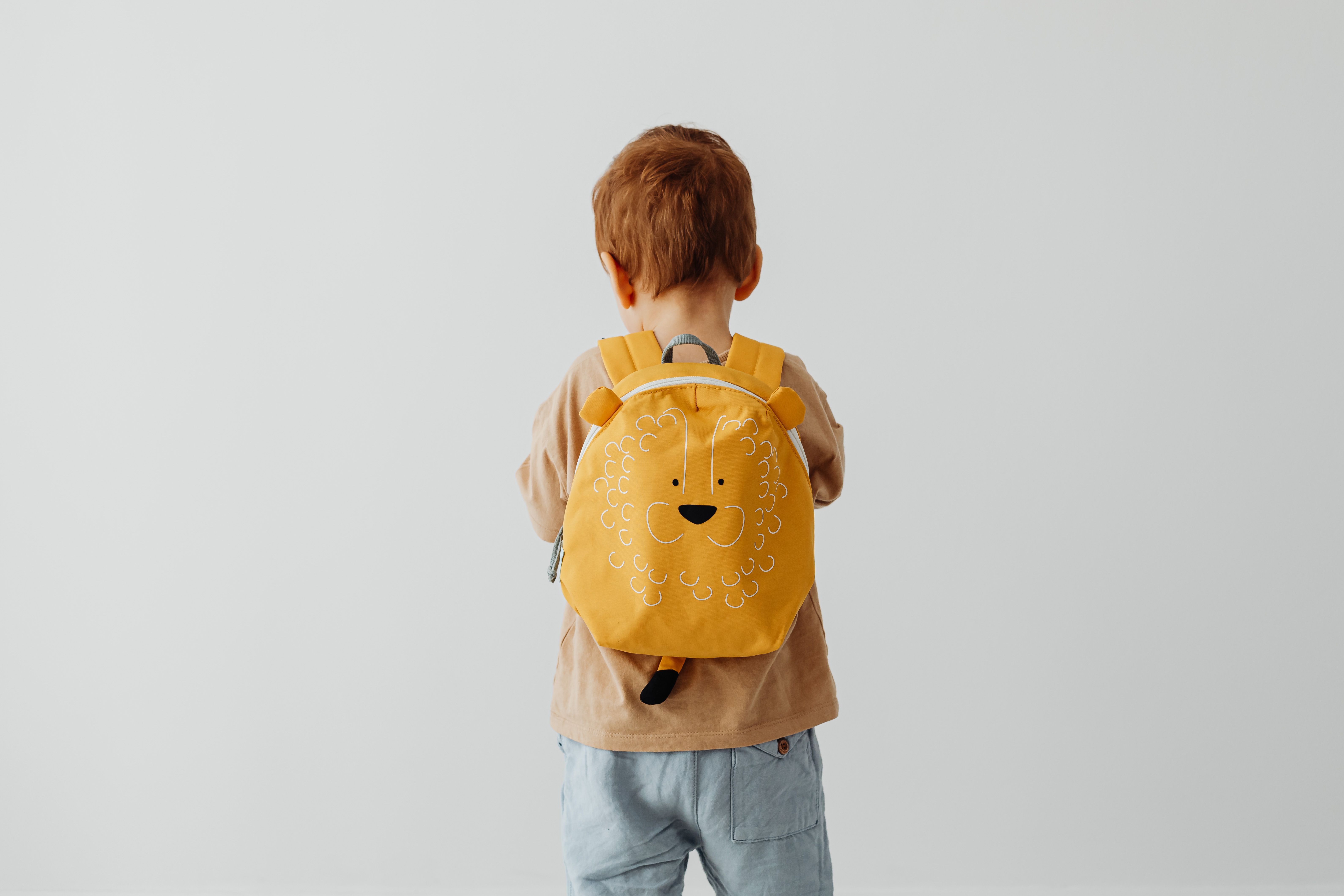 Child backpack items for nursery
